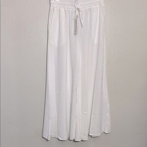 Elegant White Wide Leg Pants